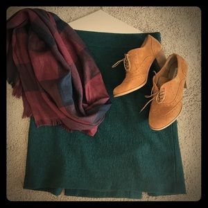 Forrest Green Banana Republic Pencil Skirt